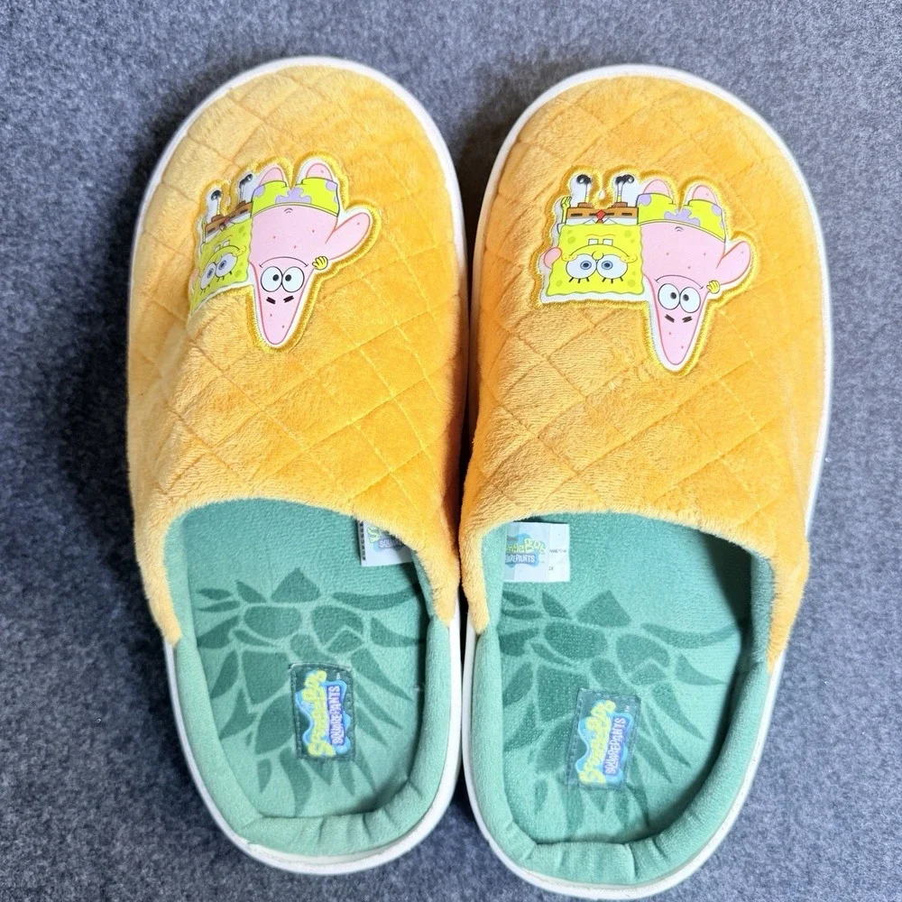 SpongeBob SquarePants Patrick Star Plush Slippers Adult M 9-10 Nickelodeon